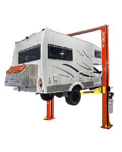 AMGO 12K 2-POST CLEAR FLOOR LIFT, HEIGHT SETTINGS 174",186",198"