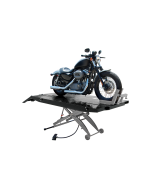Titan 1,000 lb Motorcycle Lift With Side Extensions - Black/Grey